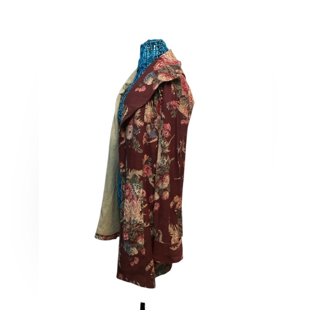 Floral Linen-Cotton Jersey Duster - Picture 8 of 12